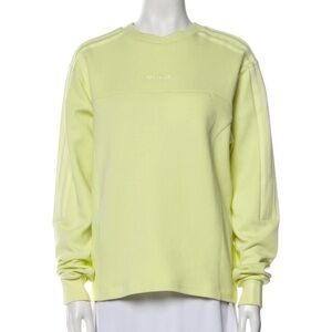 Adidas x IVY PARK Long-Sleeve Crewneck Sweatshirt Yellow H25162 size medium chic